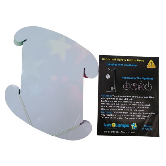 Rainbow Stars Puzzle Lamp Kit 30 Pieces DIY FanLampz Light & Cord Not Included - Picture 2 of 3